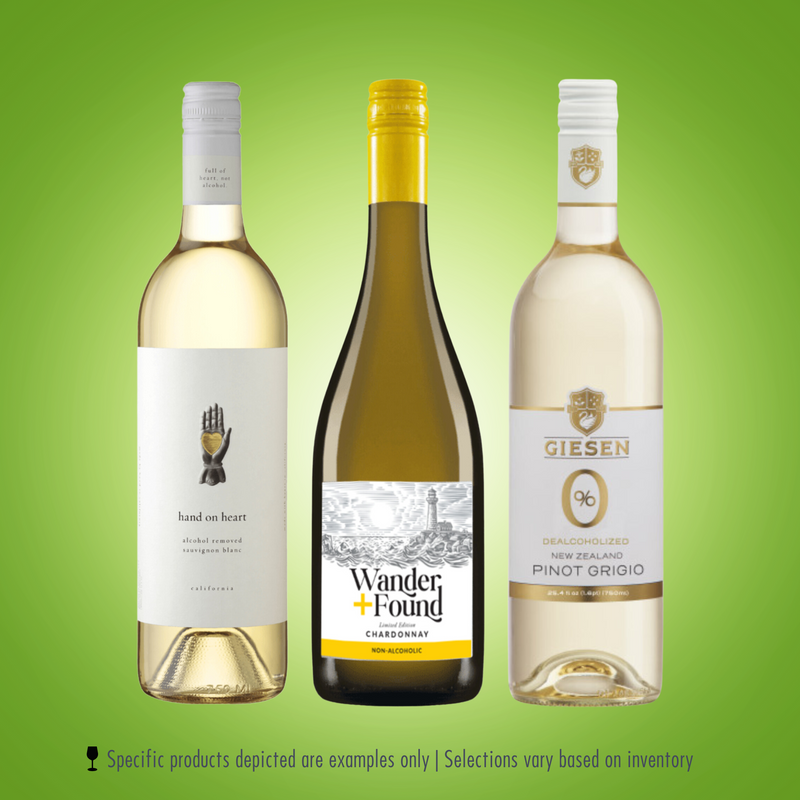 Better Non-Alcoholic White Wines | 3-bottle Collection