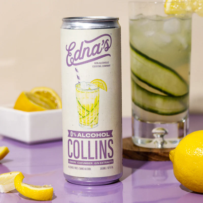 Edna's Cocktails Alcohol-Free Collins | 8-pack