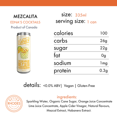 Edna's Cocktails Alcohol-Free Mezcalita | 8-pack