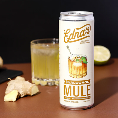 Edna's Cocktails Alcohol-Free Whiskey Mule | 8-pack