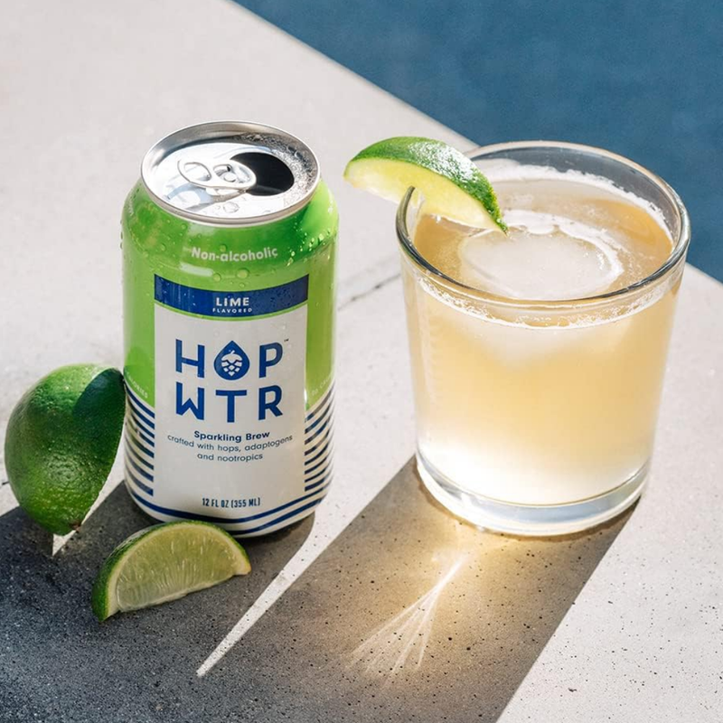 HOP WTR Alcohol-Free Lime | 12oz 6 pack