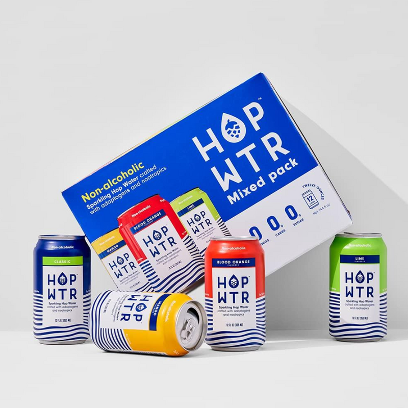 HOP WTR Alcohol-Free Variety Pack | 12oz 12 Pack