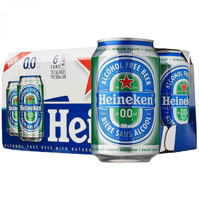 Heineken 0.0 Non Alcoholic Lager | 6-pack Cans