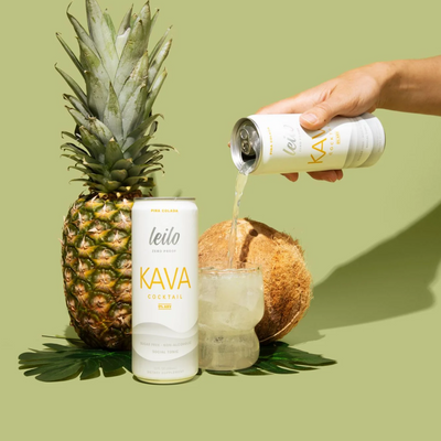 Leilo Lite Pina Colada Kava Social Tonic | 12-pack