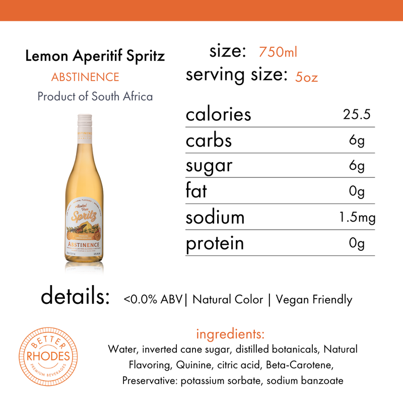 Abstinence Alcohol-Free Lemon Aperitivo Spritz