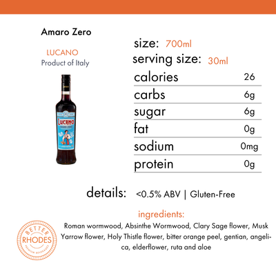 Lucano Non-Alcoholic Amaro Zero | 750ml