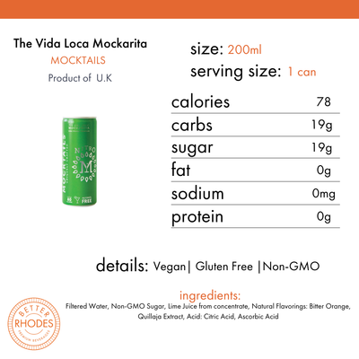 Mocktails Alcohol-Free The Vida Loca Mockarita Nitro | 4 pack