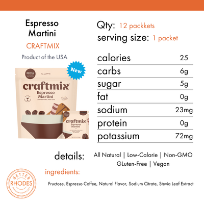 Craftmix Espresso Martini Cocktail Mix Packets | 12-pack