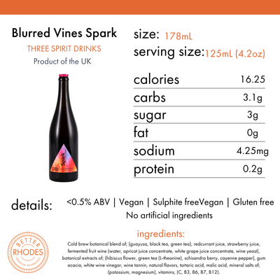 Blurred Vines Spark Non-Alcoholic Sparkling Alternative