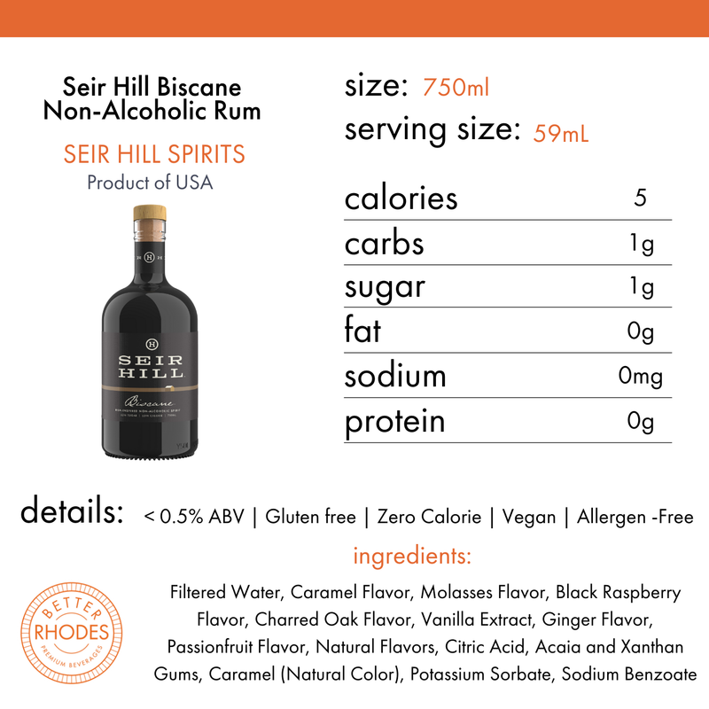 Seir Hill Biscane Non-Alcoholic Rum Alternative