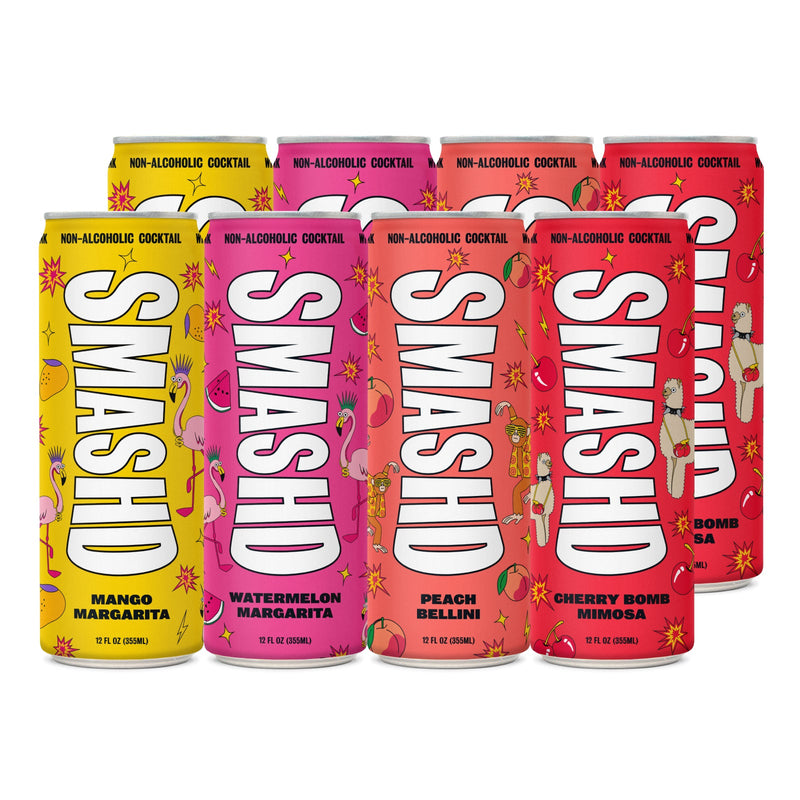 SMASHD Party All Day Non-Alcoholic Cocktails Variety | 8-Pack