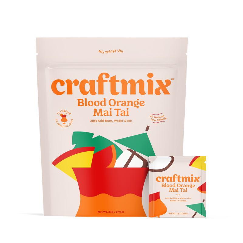 Craftmix Blood Orange Mai Tai Cocktail Mix Packets | 12-pack