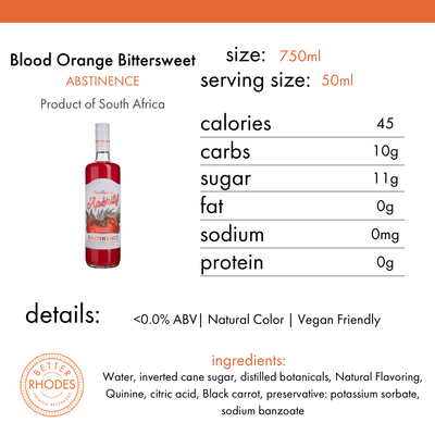 Abstinence Non-Alcoholic Blood Orange Aperitif