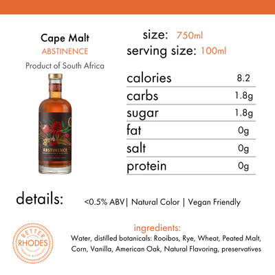 Abstinence Non-Alcoholic Cape Malt Whiskey Alternative