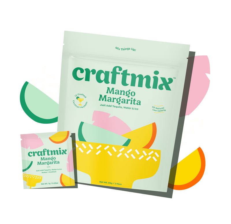 Craftmix Mango Margarita Cocktail Mix Packets | 12-pack