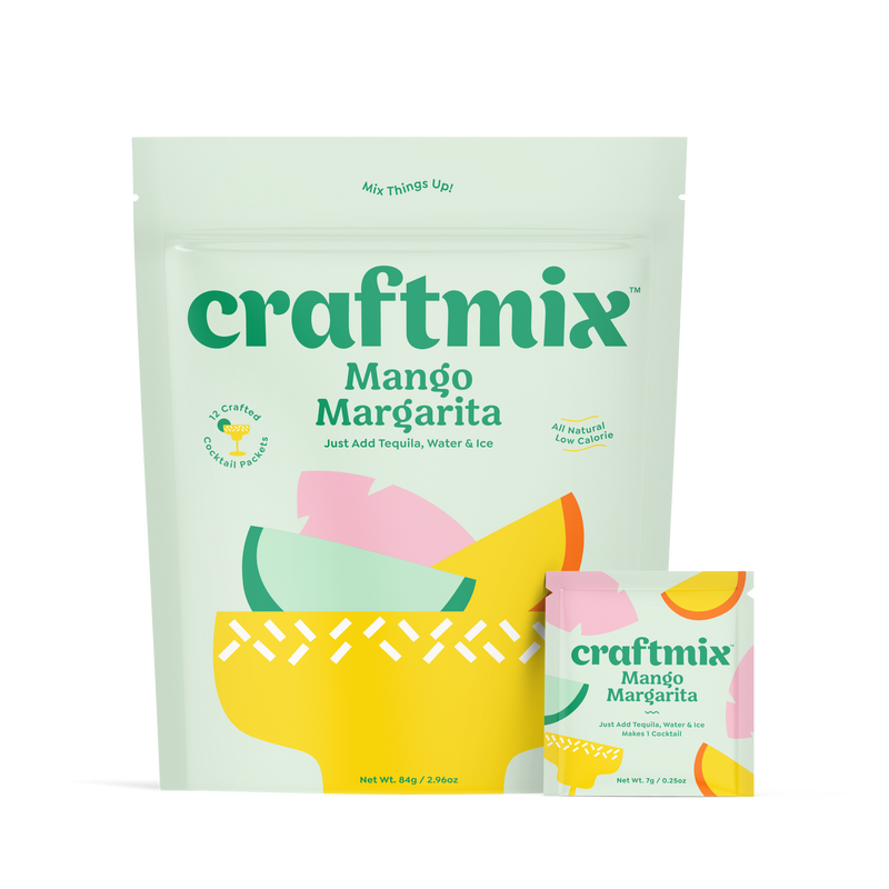 Craftmix Mango Margarita Cocktail Mix Packets | 12-pack