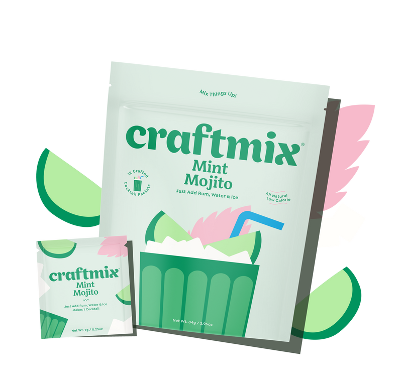 Craftmix Mint Mojito Cocktail Mix Packets | 12-pack