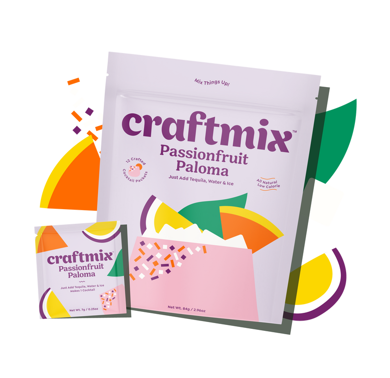 Craftmix Passionfruit Paloma Cocktail Mix Packets | 12-pack