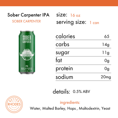 Sober Carpenter Non-Alcoholic IPA | 16oz 4-pack