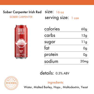 Sober Carpenter Non-Alcoholic Irish Red | 16oz 4-pack